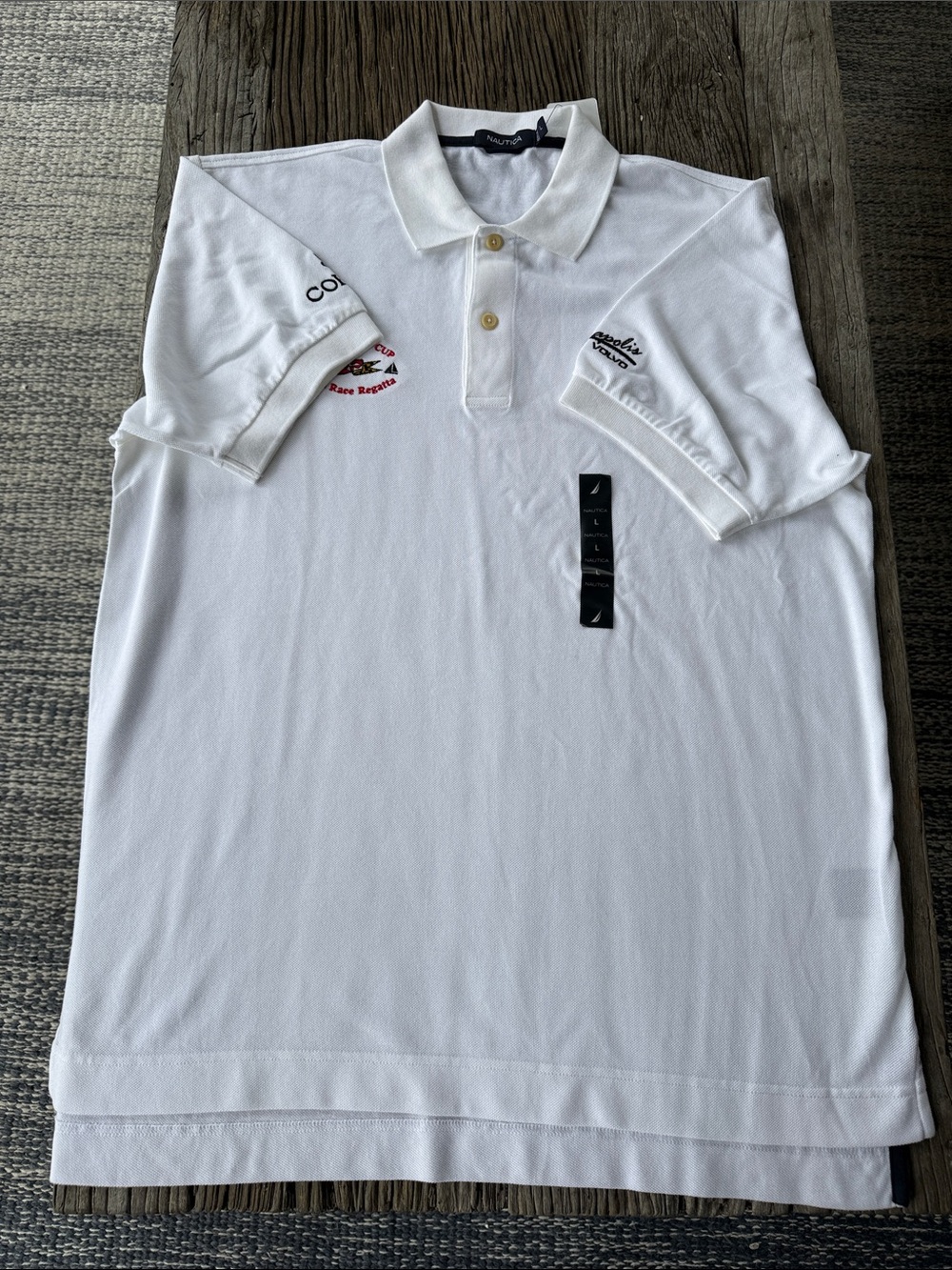 Nautica Senator’s Cup Match Race Regatta Polo Shirt Men’s L NWT